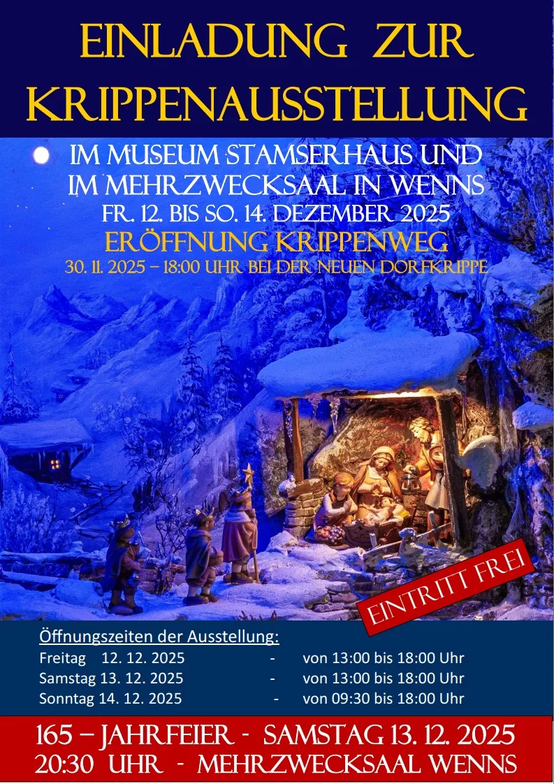 Krippenausstellung in Wenns