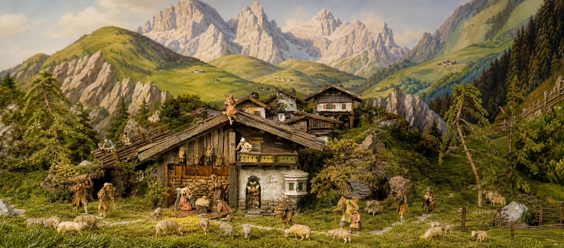 Krippenlandschaft aus der Bildergalerie als Symbol der Wenner Vereinsarbeit